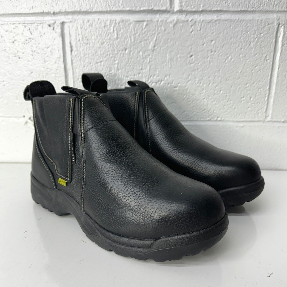 Florsheim Hercules Work Boots‎ Black Leather Steel Toe Met Guard / Mens 12 EEE